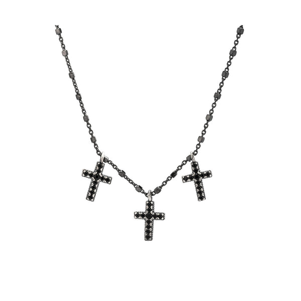 Three Crosses Spinel Necklace (Delivery 7-15 days)