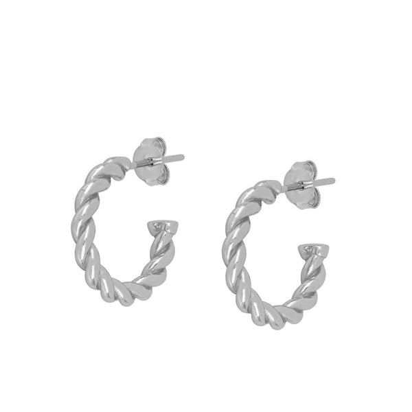 Curly Earrings in Sterling Silver