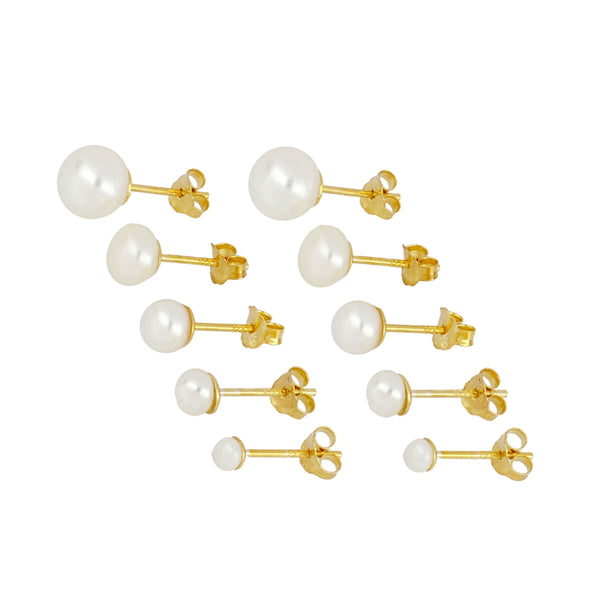 Pearl Earrings in 18kt Gold Plated