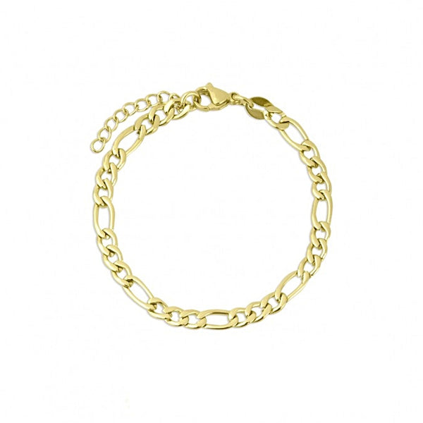 WATERPROOF Steel and Gold Link Bracelet